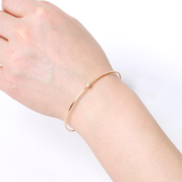 K18「0.06ctヌード」バングル｜【オレフィーチェ】Orefice