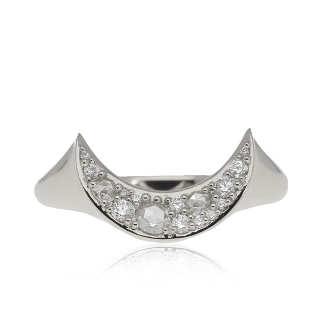 K18/Pt「ルナーレローズ」リング｜【オレフィーチェ】Orefice