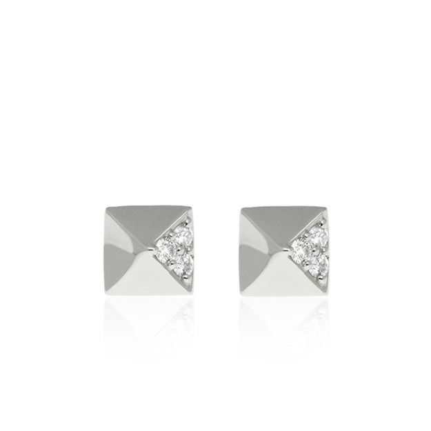 K18/Pt「ダイヤスタッズ」ピアス｜【オレフィーチェ】Orefice