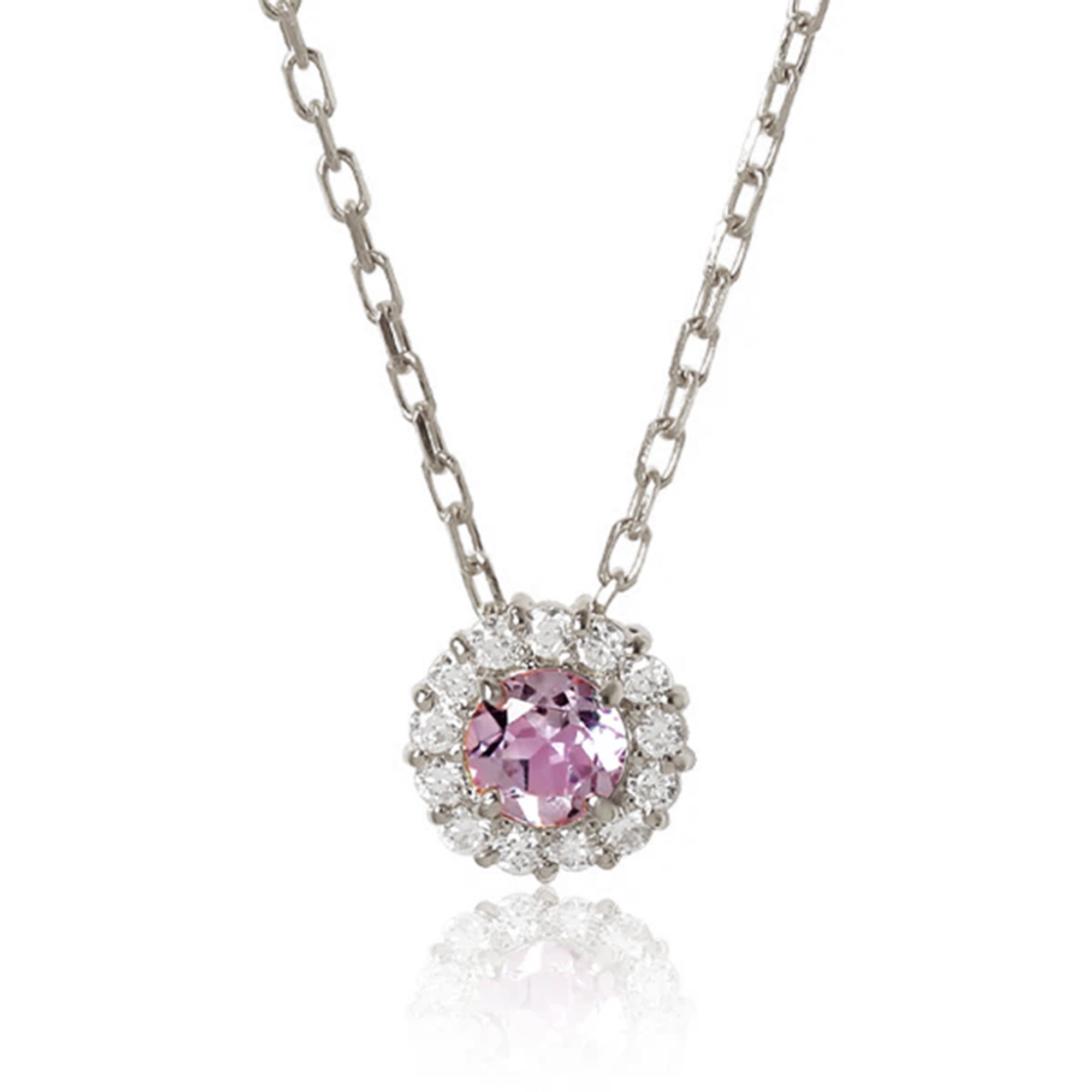 K18/Pt「ピンクアメシスト マフィンバース」ネックレス