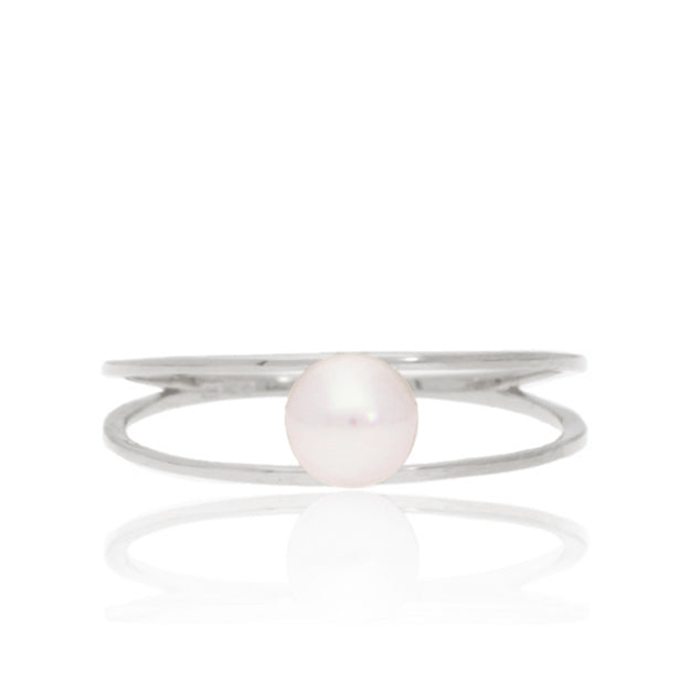 K18/Pt「アコヤパール オペラ」リング｜【オレフィーチェ】Orefice