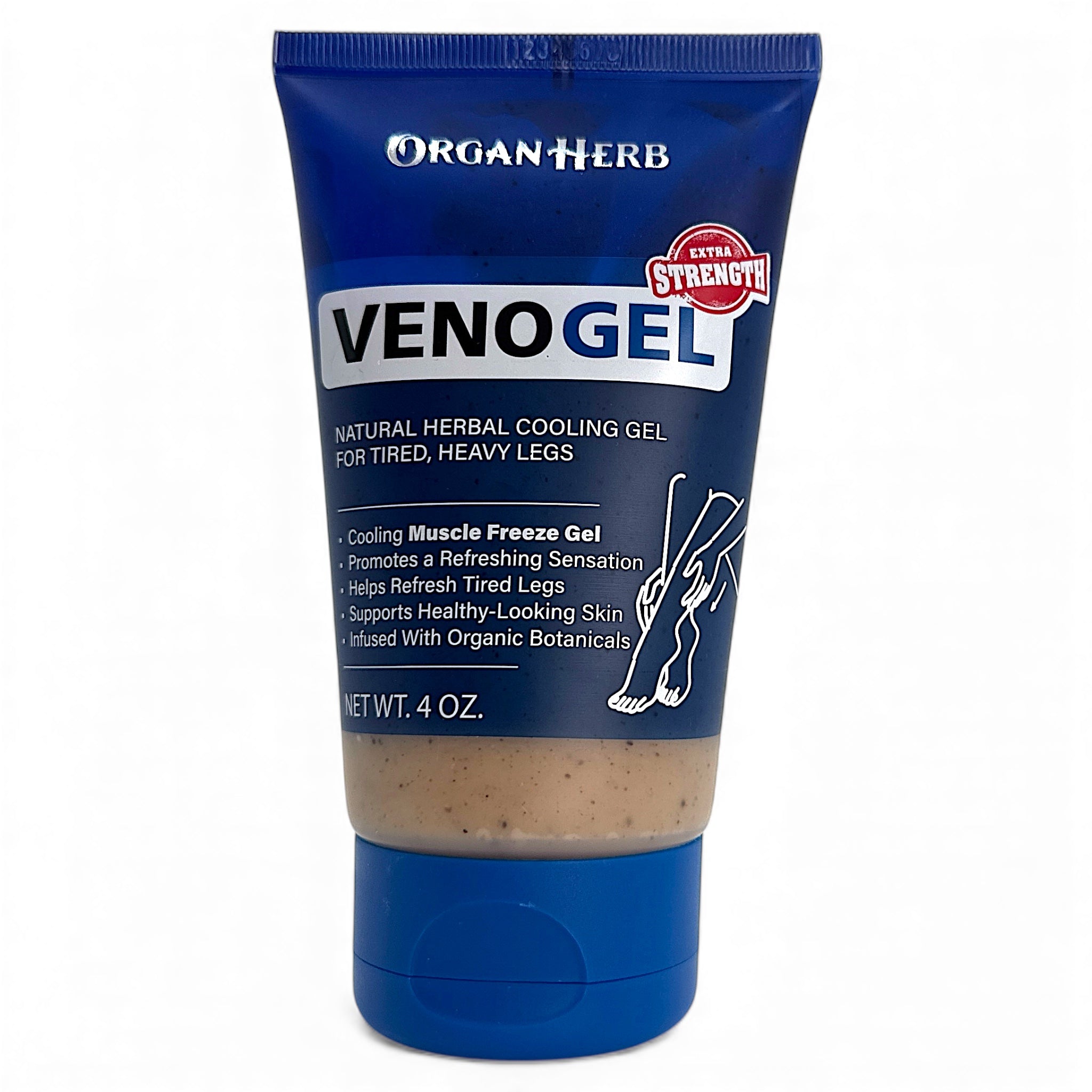 OrganHerb VenoGel Extra Strength 4 oz – Horse Chestnut Gel with Herbal