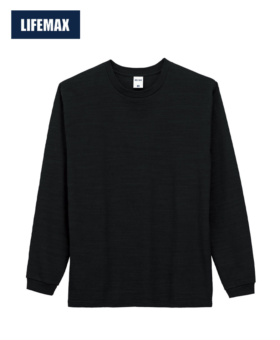 ライフマックス スラブ糸ロンT-LIFEMAXのメンズ長袖Tシャツ激安卸通販