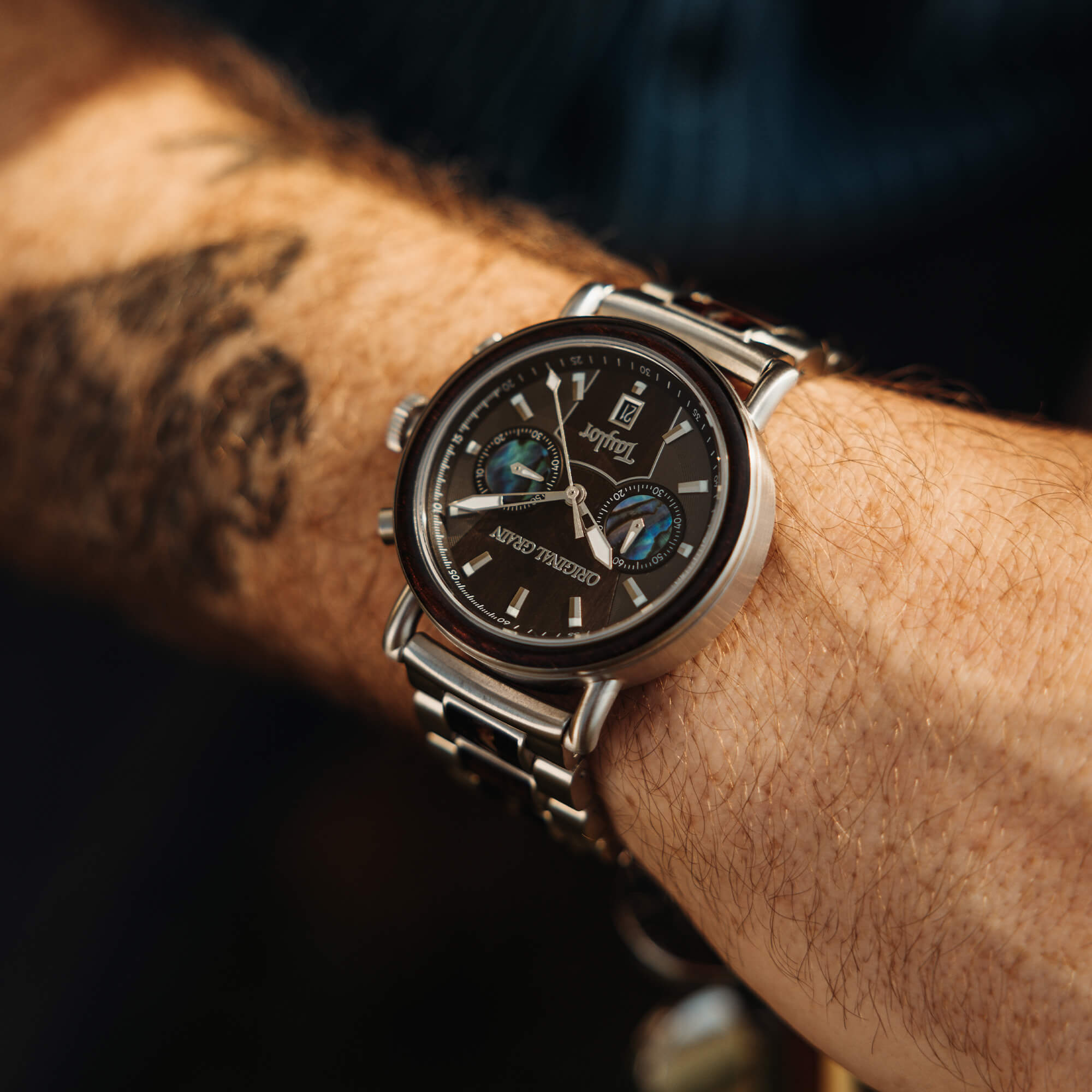 Limited Edition Cameroon Ebony Taylor Guitar Stainless Steel