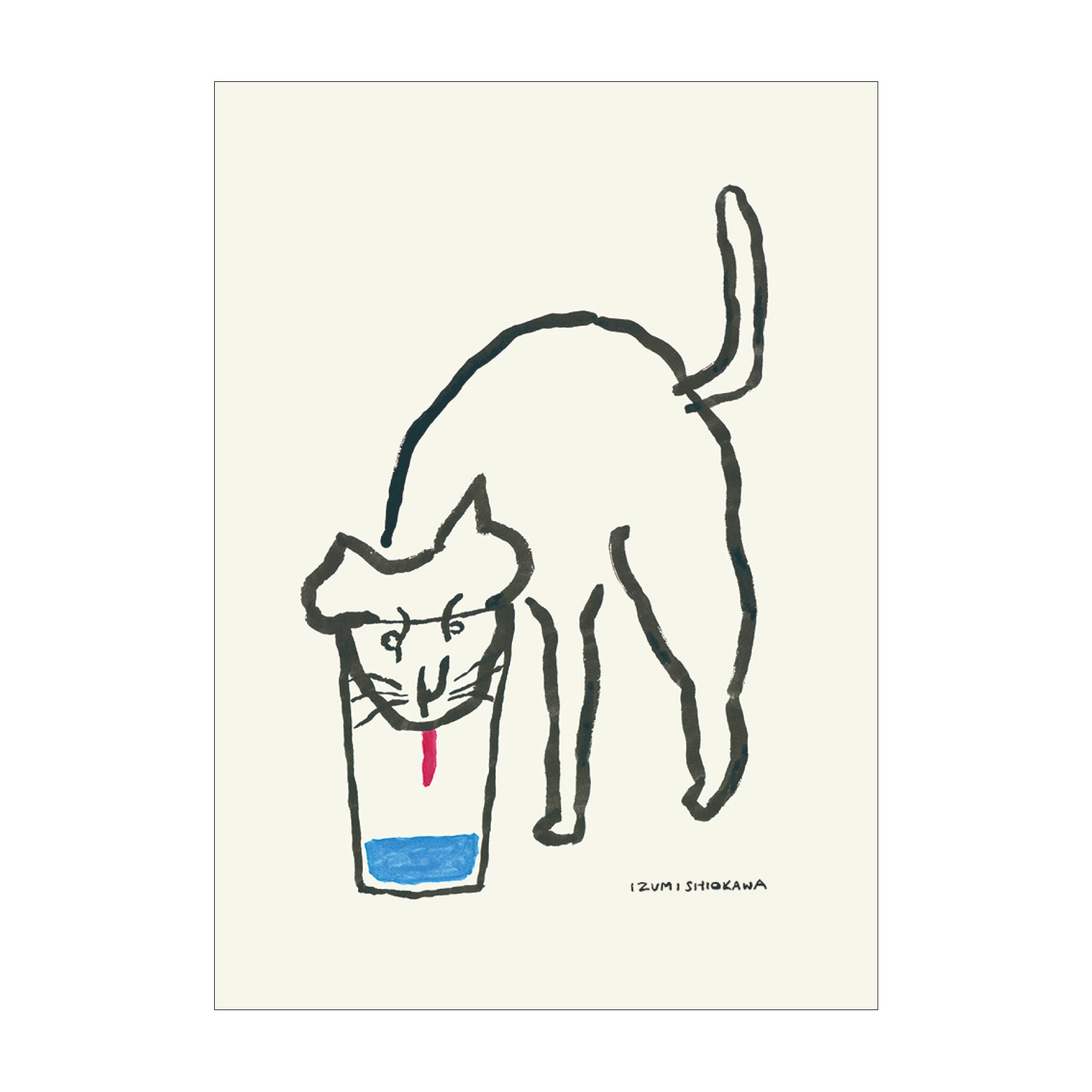 塩川いづみ オリジナルポスター／I feel blue（30cm×40cm）｜アート