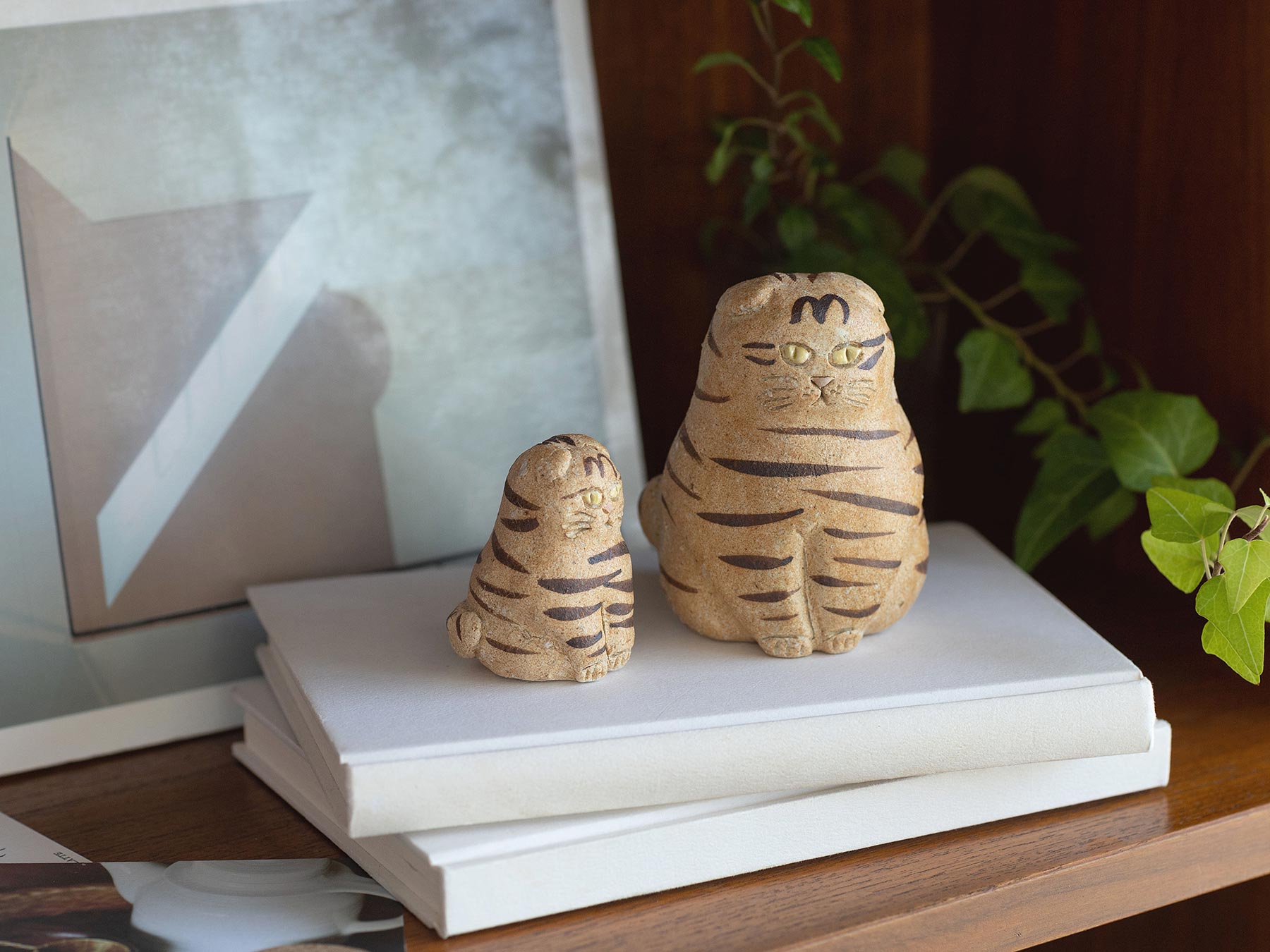 幸生窯 陶のオブジェ／猫｜オブジェ・ぬいぐるみ｜オルネ ド フォイユ