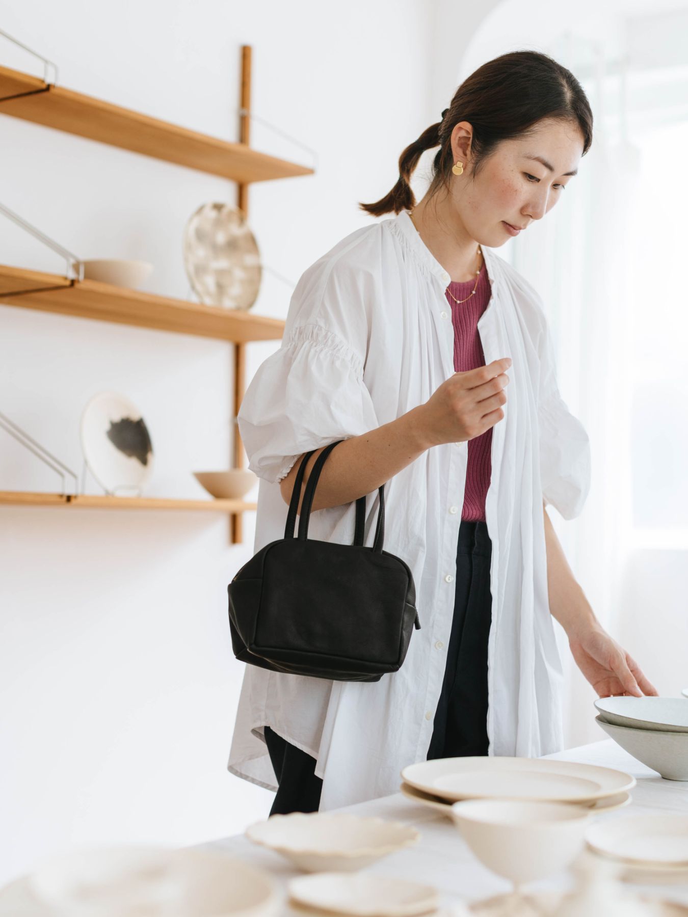 a（アー）ボストンバッグ／S｜バッグ｜オルネ ド フォイユ公式