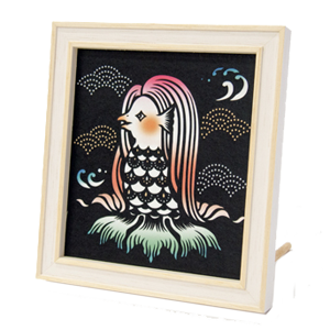 錐彫りのインテリア額 | 伊勢型紙専門店おおすぎ