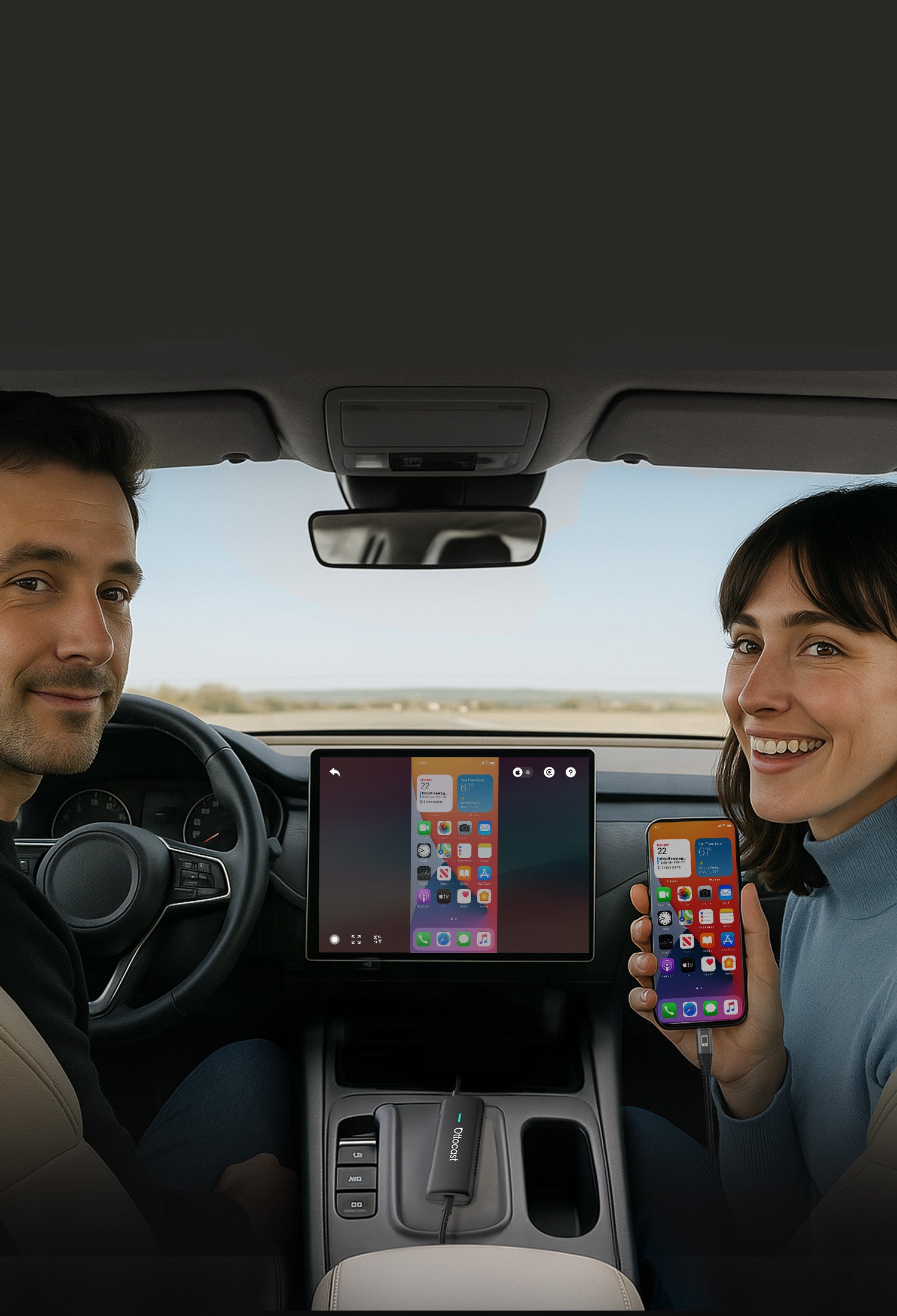 Ottocast Mirror Touch Wireless CarPlay Android Screen Mirror