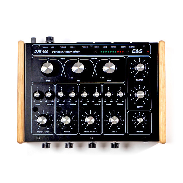 フランス生まれのハンドメイドロータリーDJミキサー、E&SのDJR400のご