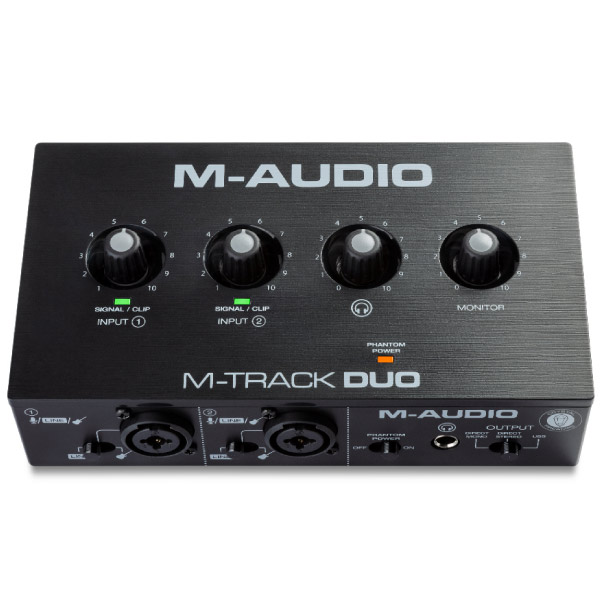 M-AUDIOのオーディオインターフェイス、M-Track Duoのご紹介です。