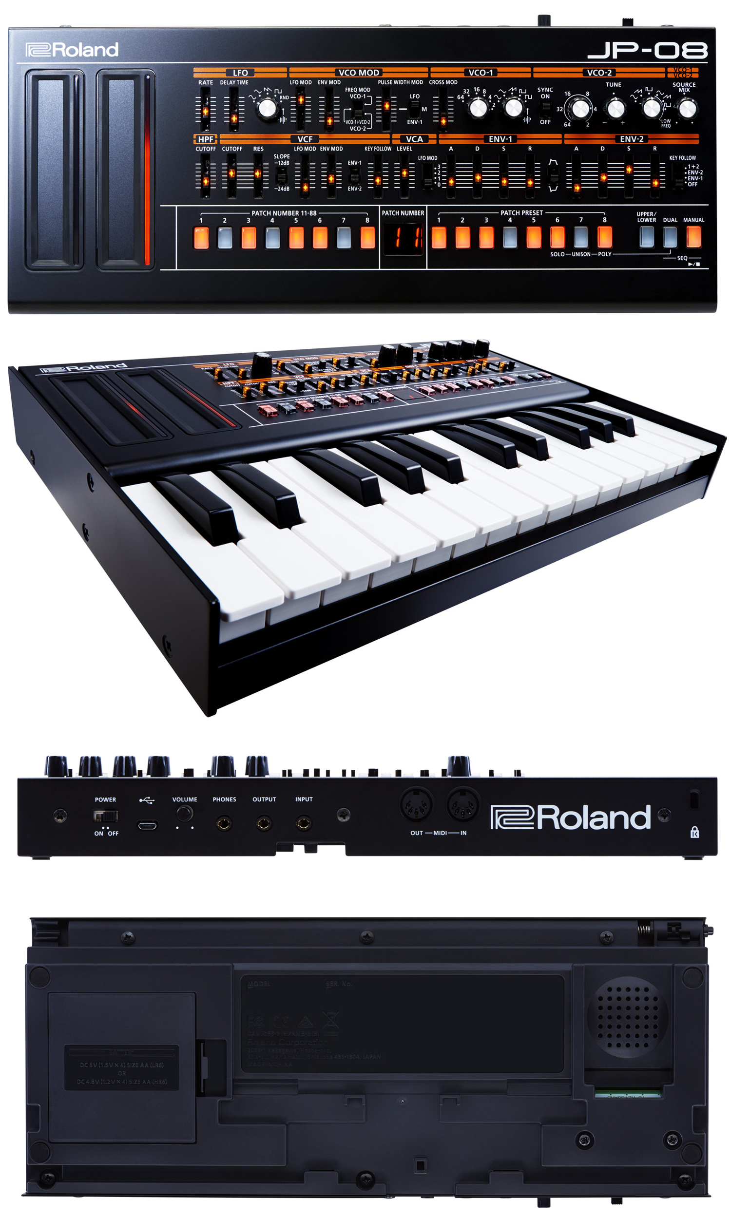 あの伝説が再び！機能充実のJP-08がROLANDから誕生いたしました！