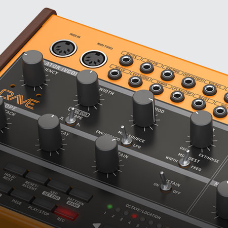 BEHRINGERのセミモジュラーシンセサイザー「CRAVE」のB級品です！