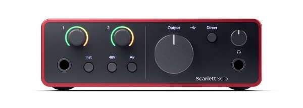 Focusriteからレコーディングに最適な「Scarlett Solo Gen4」が新たに