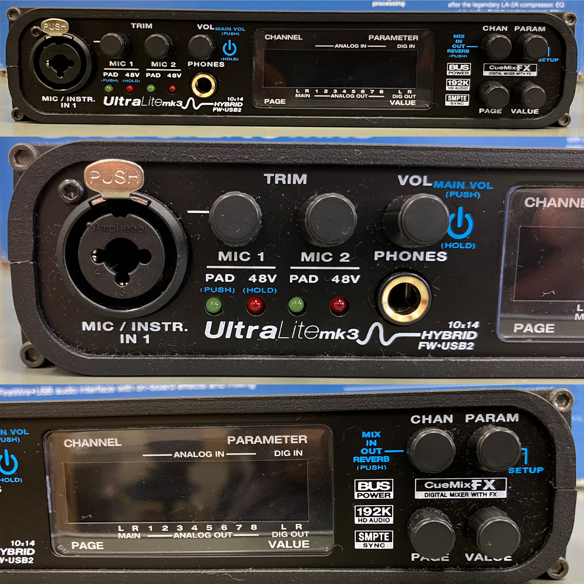 MOTU/オーディオインターフェイス/UltraLite-mk3 Hybrid