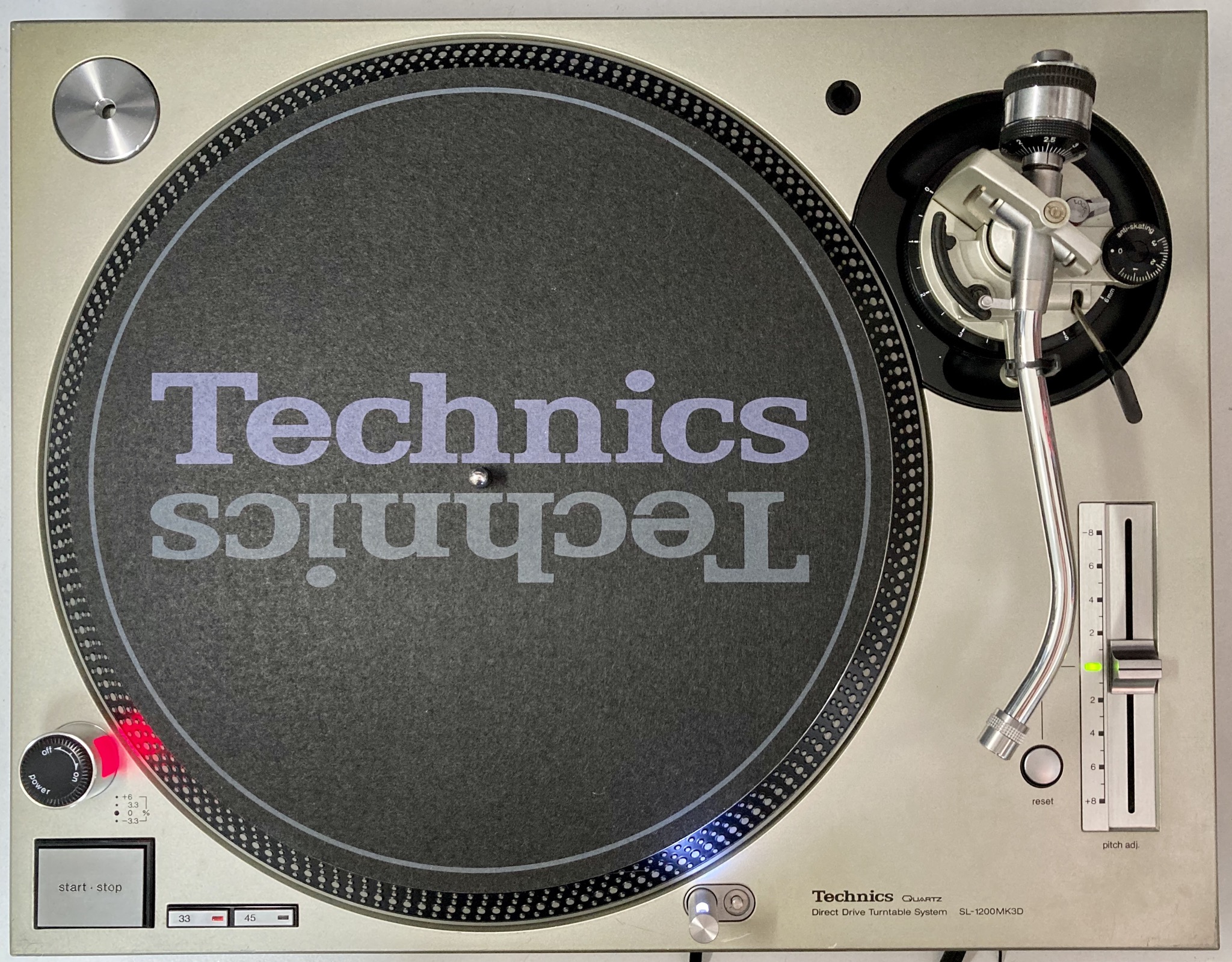 Technics SL-1200MK3Dターンテーブル 1台シルバー