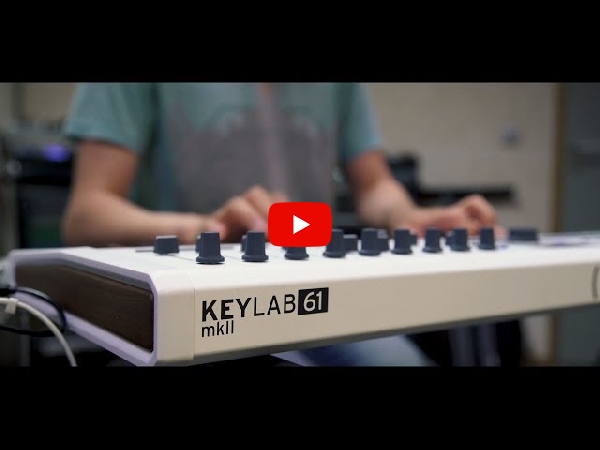 ARTURIAのMIDIキーボード、Keylab 61 MK2(61鍵盤)のご紹介です。