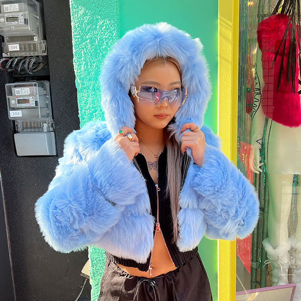 POODLE FUR JACKET | OTO GIRLS ONLINE SHOP