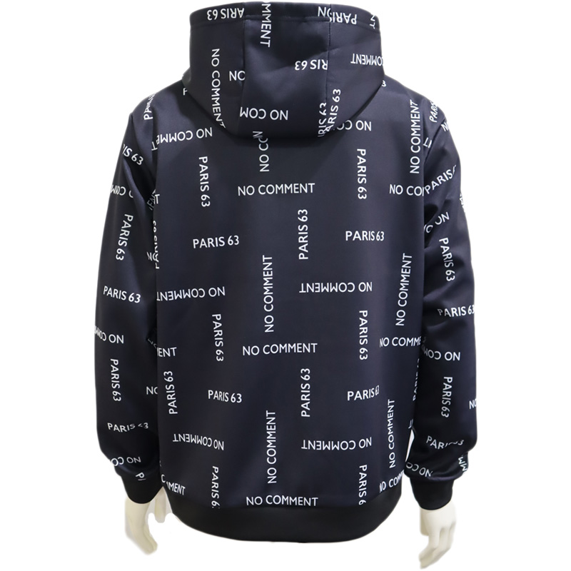 ノーコメントパリ ストレッチ素材 ロゴデザイン セットアップ