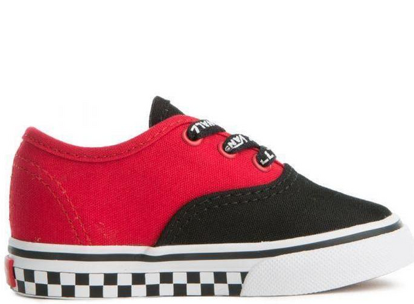 VANS (TD) Authentic Logo Pop, Black/ Red – OZNICO
