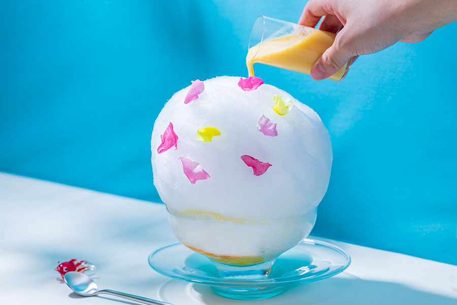 綿あめ×ミックスジュースの斬新かき氷、大阪のホテルに誕生 | Lmaga.jp