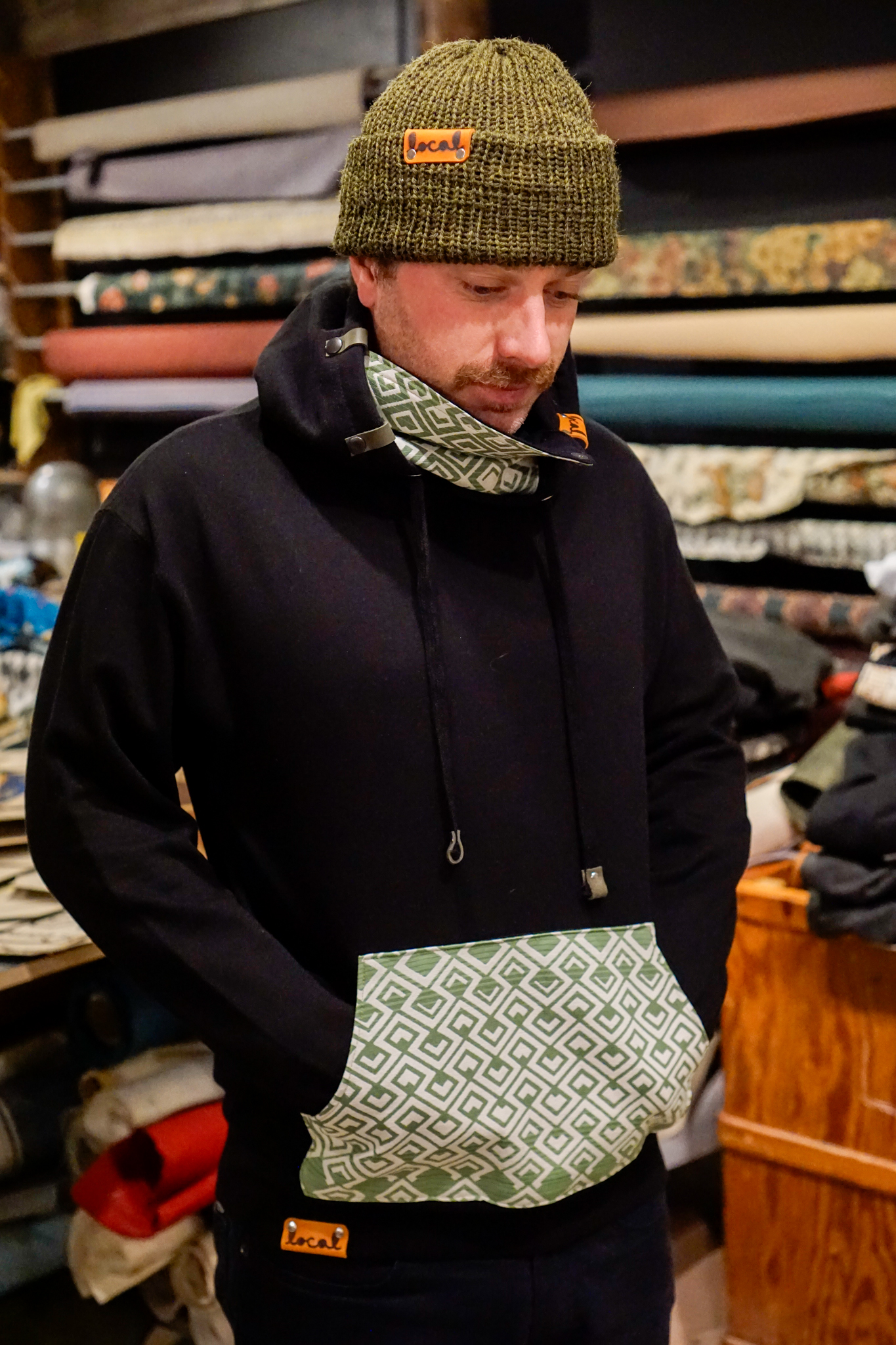 Emerald Crow Ninja Hoodie - Local Knits