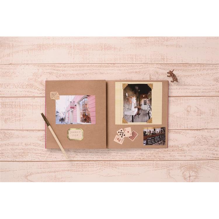 マークス 紐とじスクラップブック クラフト(クラフト