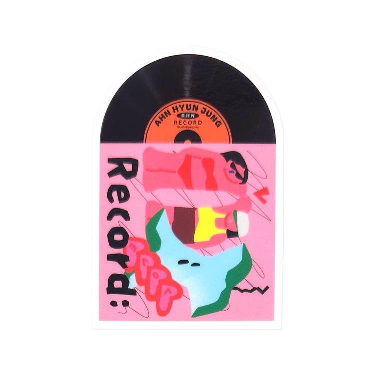 クリエイターズサーカス ステッカー Ahn Hyun Jung レコード(RECORD