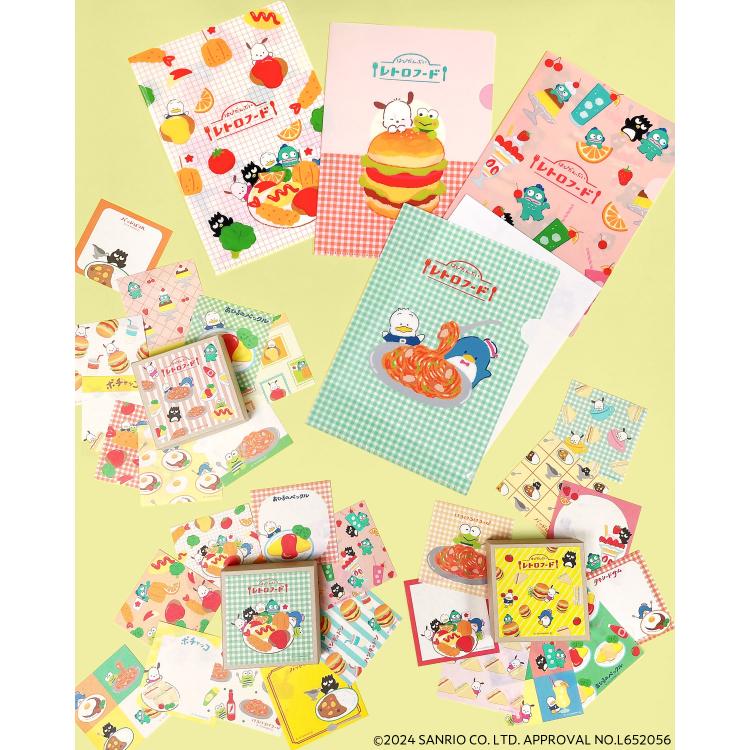 クリアファイル はぴだんぶい レトロフード タキシードサム&あひるの