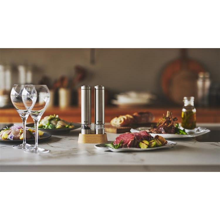 電動ソルト&ペッパー シルバー(シルバーセットミニ): ホーム＆キッチン
