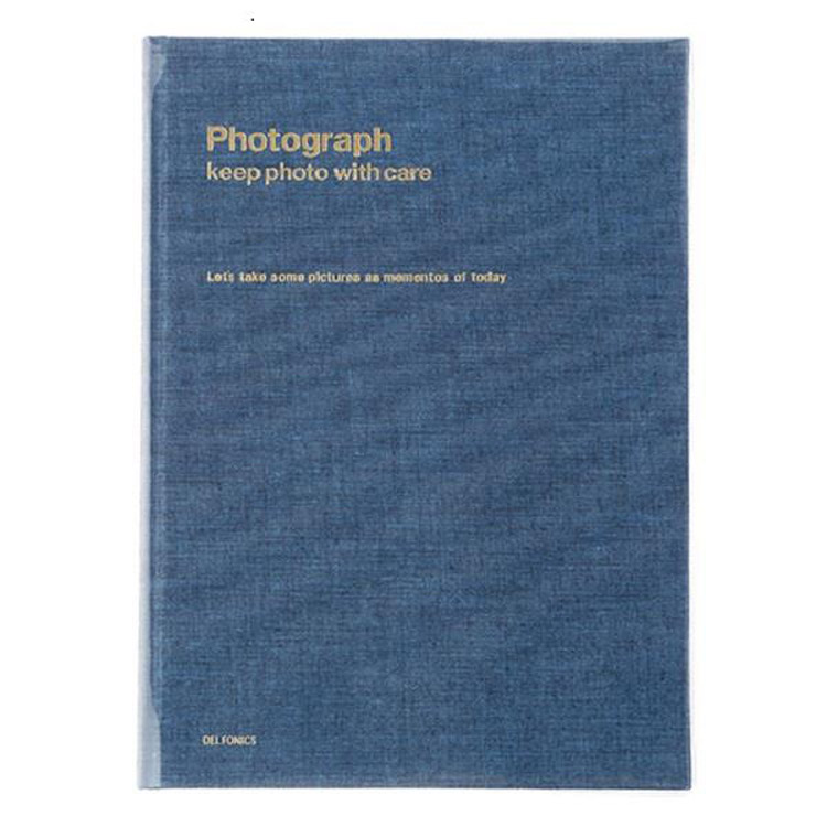 PDフォトアルバム ベーシック A4 シャンブレーブルー