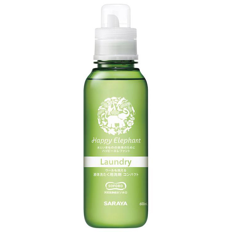 液体洗たく用洗剤コンパクト 600ml ハッピーエレファント(本体