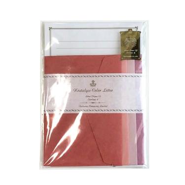 レターセット ノスタルジックカラー ピンク(ピンク): ステーショナリー