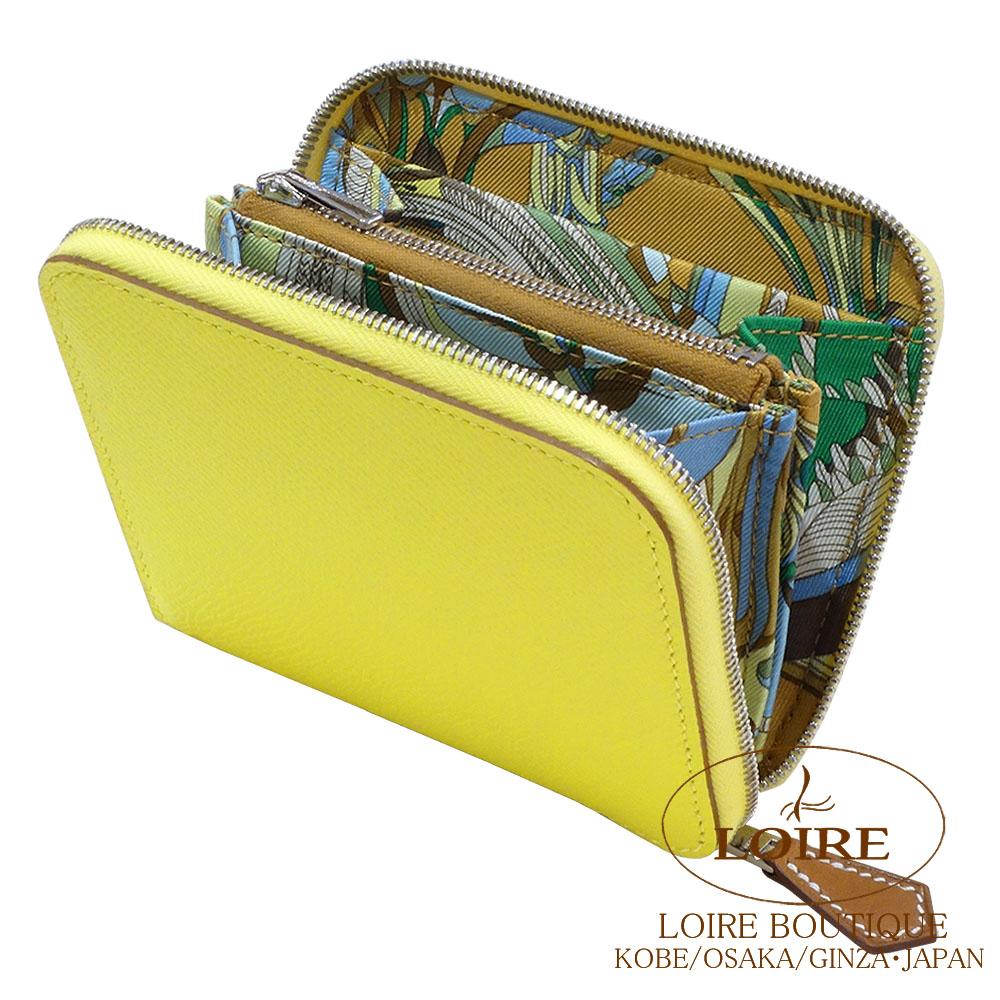 エルメス<br>アザップ シルクイン コンパクト<br>ライム×セサミ<br