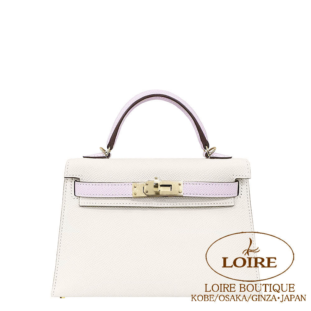 エルメス<br>ケリーミニ2<br>パーソナル<br>クレ×モーヴペール<br