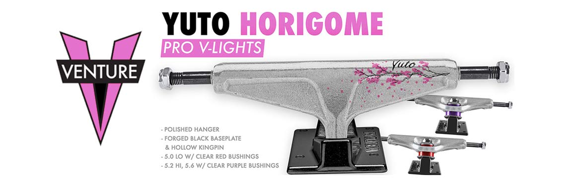 Venture Yuto Horigome Pro V-Lights Low Trucks 5.0