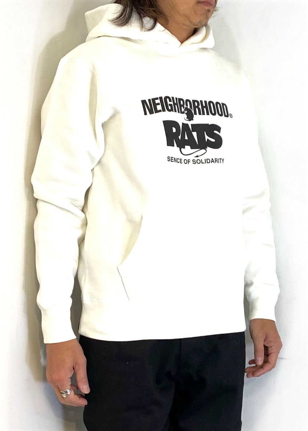 RATS - 20TH RATS x NH HOODED (WHITE) / ラッツ 20周年記念