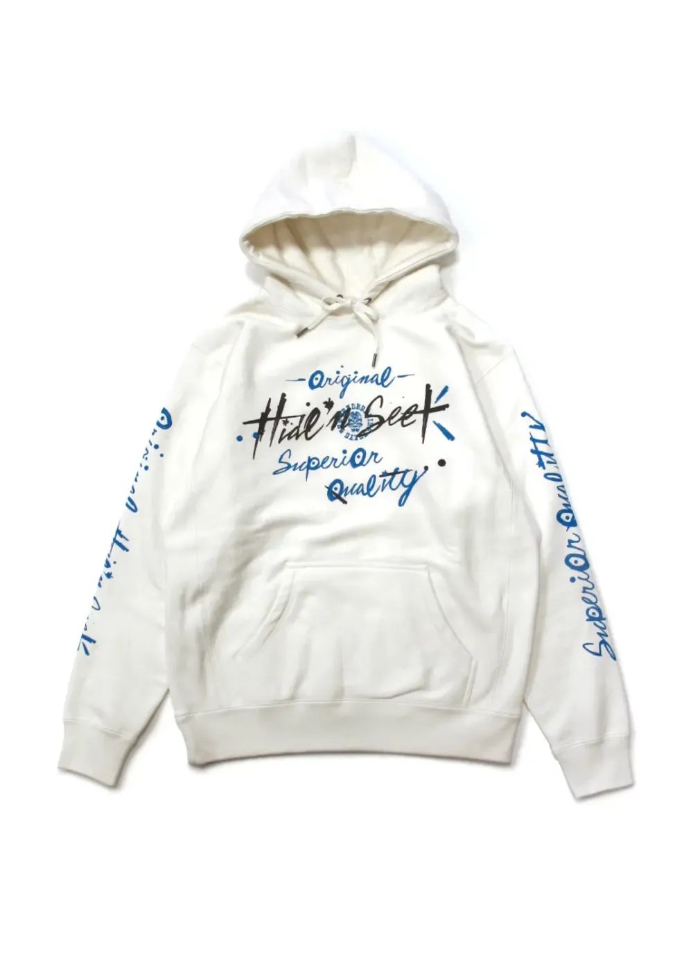 HIDE AND SEEK - ×TENDERLOIN HOODED SWEATSHIRT-1 (OFF WHITE