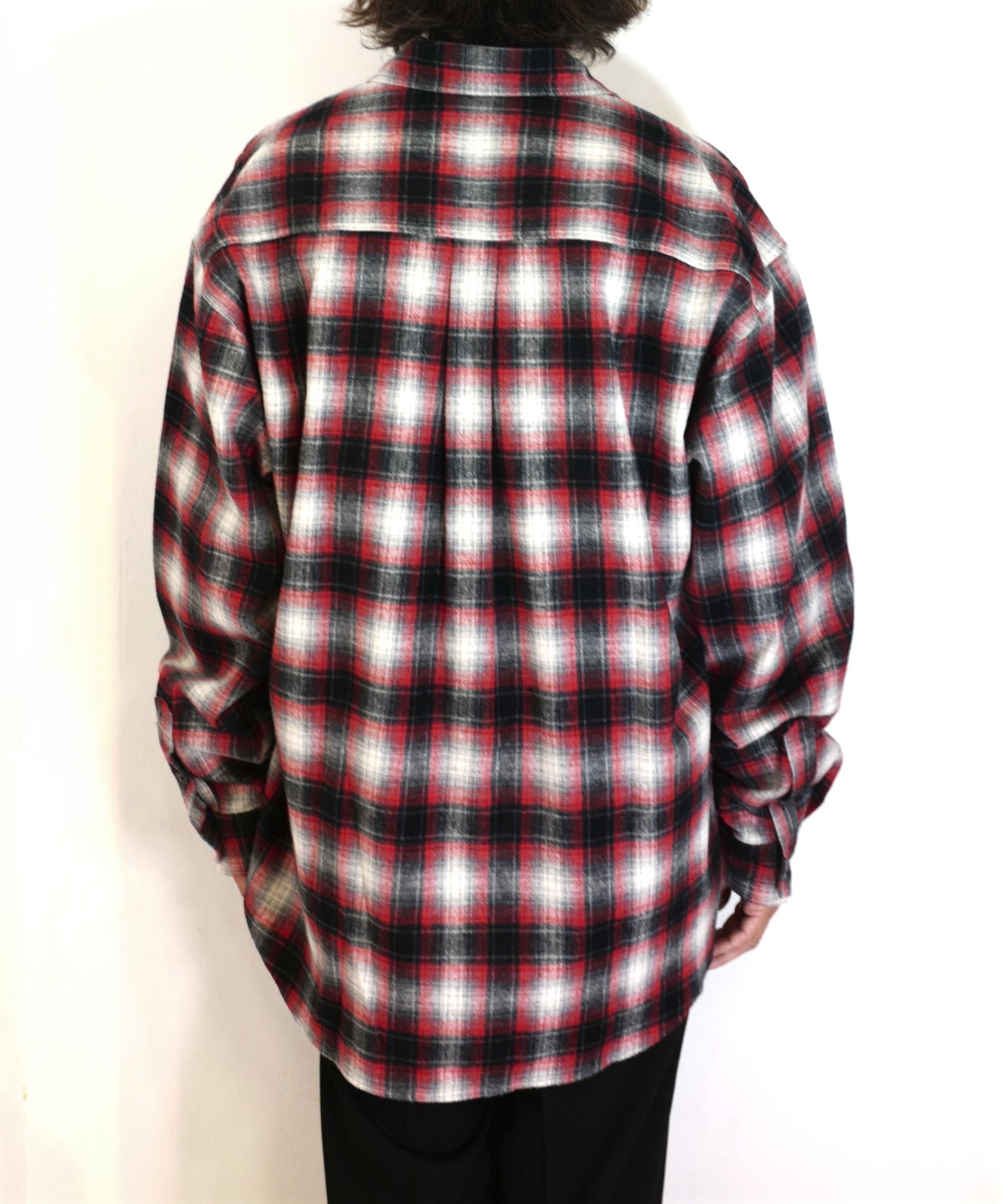 Y2K Roen ロエン スカル スタッズ チェック レオパード シャツ Roen