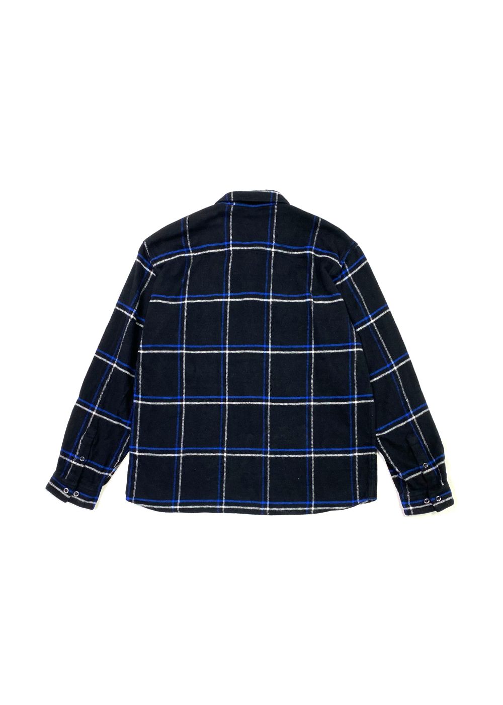 RATS - COTTON FLANNEL CHECK SHIRT (BLUE CHECK) / チェック コットン