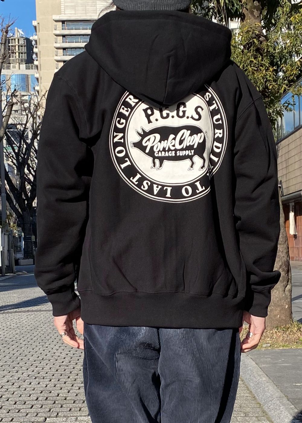 PORKCHOP GARAGE SUPPLY - 【ラスト1点】CIRCLE PORK ZIP UP HOODIE