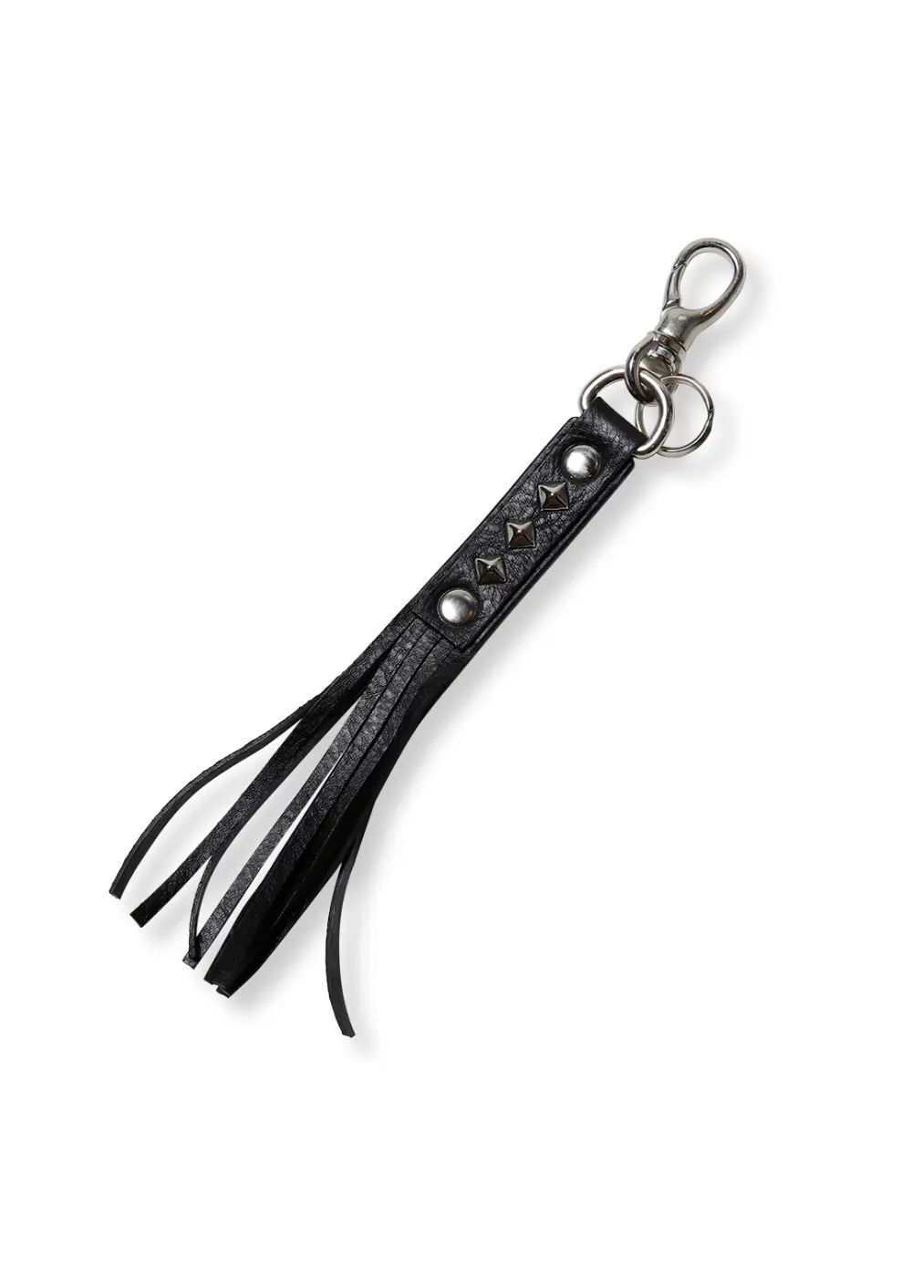 CALEE - STUDS LEATHER ASSORT KEY RING <TYPE 1 > (BLACK A