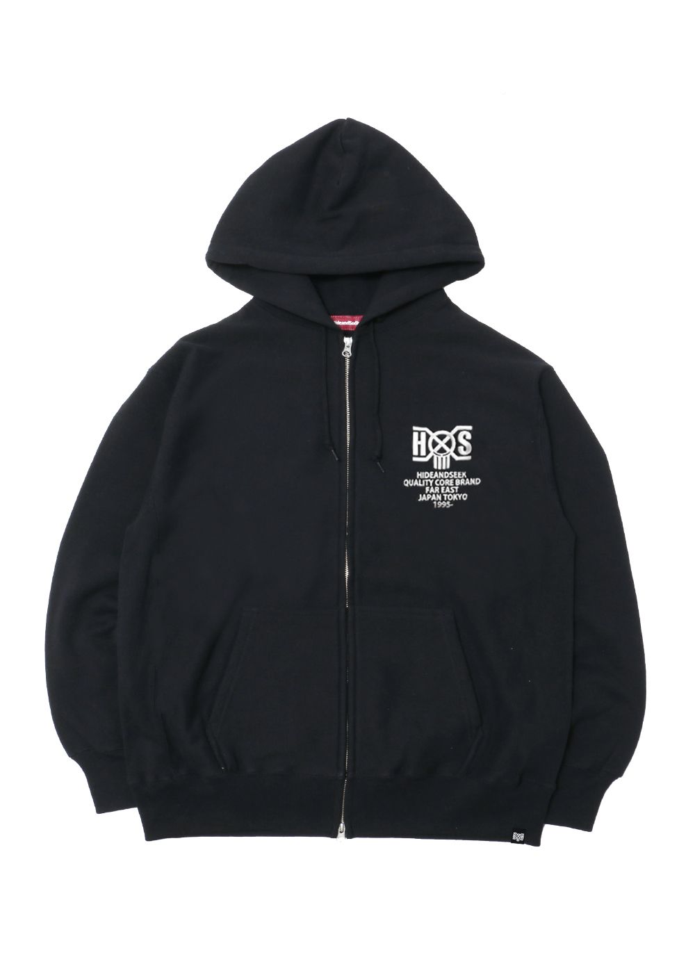 HIDE AND SEEK - HS×BH ZIP HOODED SWEAT SHIRT (BLACK) / バウン