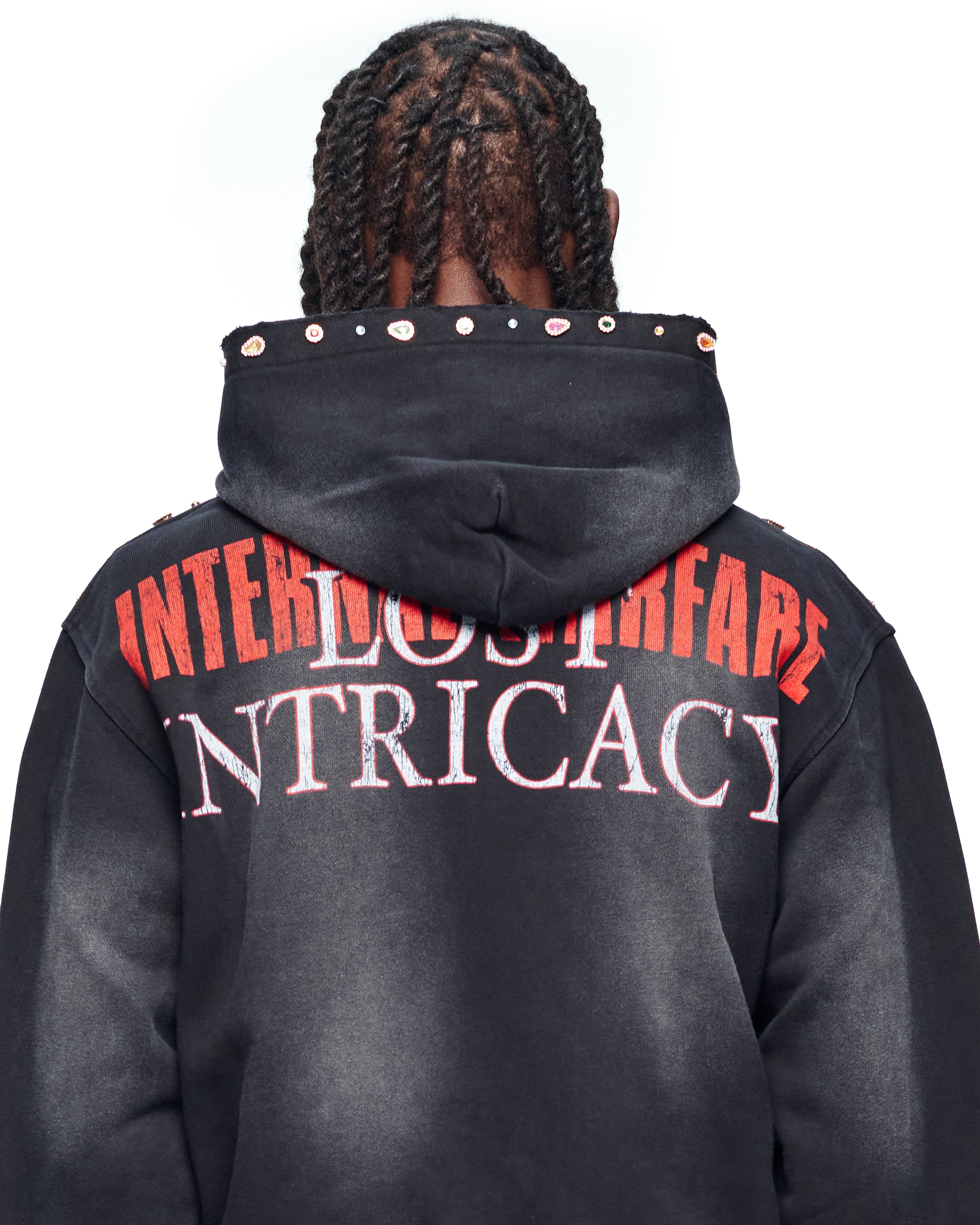 Black Front Page Mag Zip Up – Lost Intricacy