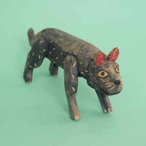 犬（ヴィンテージ オアハカ ウッドカービング）- LABRAVA [メキシコ