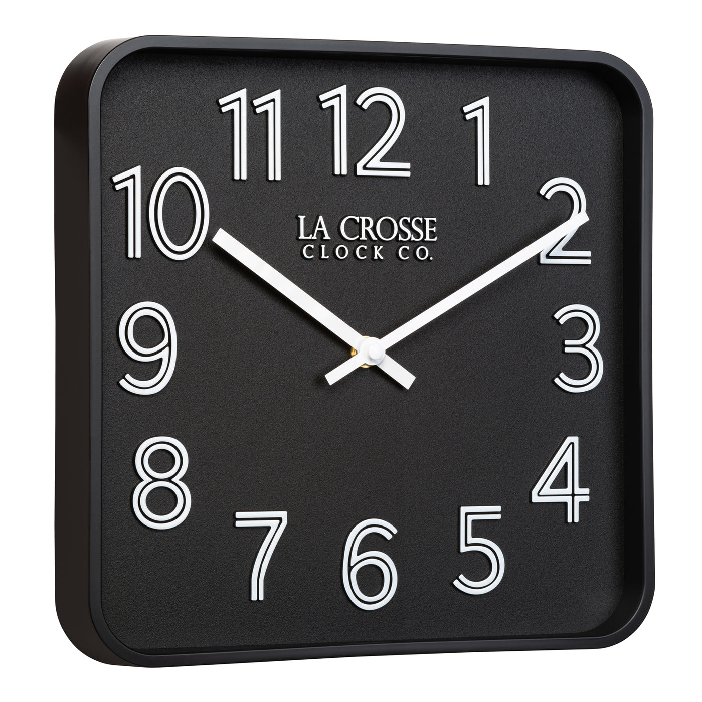 404-3828G Dax Square Wall Clock, 10.63-inch