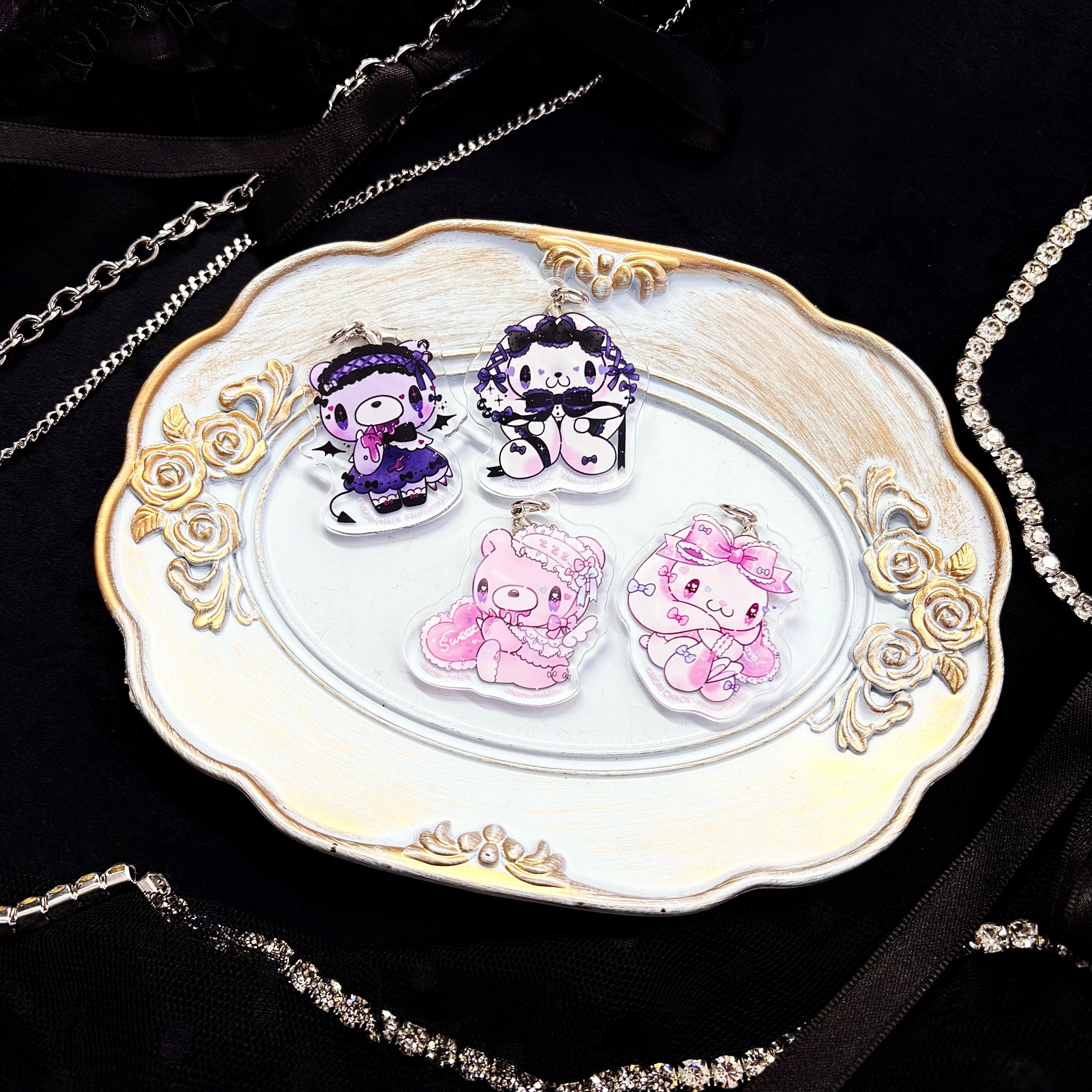 グル〜ミ〜＆汎用うさぎ×LAFARY》ペアアクリルチャーム- LAFARY ONLINE