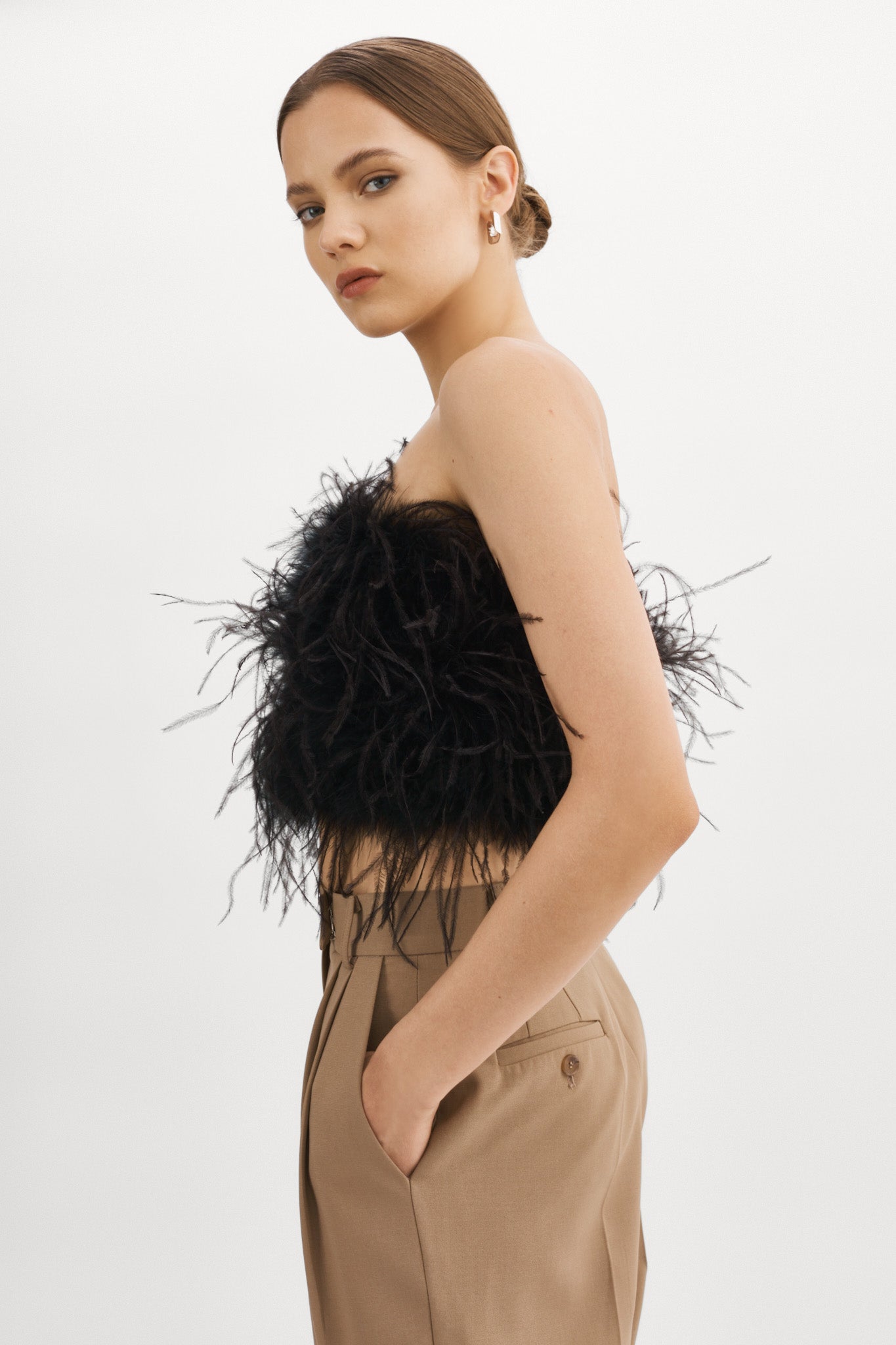 ZAINA | Feather Bustier – LAMARQUE