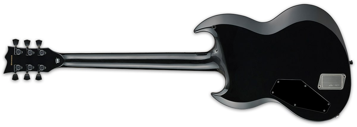 ESP E-II Made in Japan VIPER 6 String Electric Guitar, Black