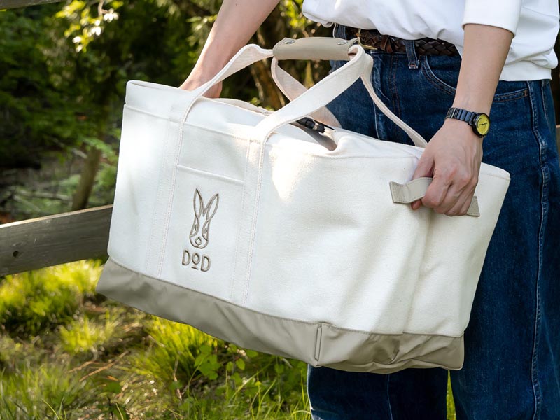 トートバッグ ⇄ 収納ボックス】DODの「トートハコナール」は“ハコ”に